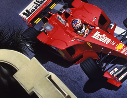 Michael Schumacher wins his 16th GP for Ferrari at Monaco in 1999. Ferrari Scuderia F399.